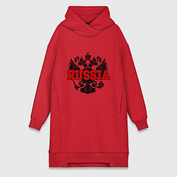 Женское худи-платье Russia Coat, цвет: красный