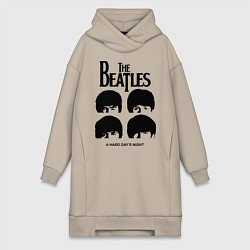 Женское худи-платье A Hard Days Night, цвет: миндальный