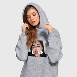 Женское худи-платье Sasha Grey LOVE, цвет: меланж — фото 2