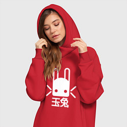 Женское худи-платье Destiny Rabbit, цвет: красный — фото 2