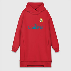 Женское худи-платье Real Madrid: Ronaldo 07, цвет: красный