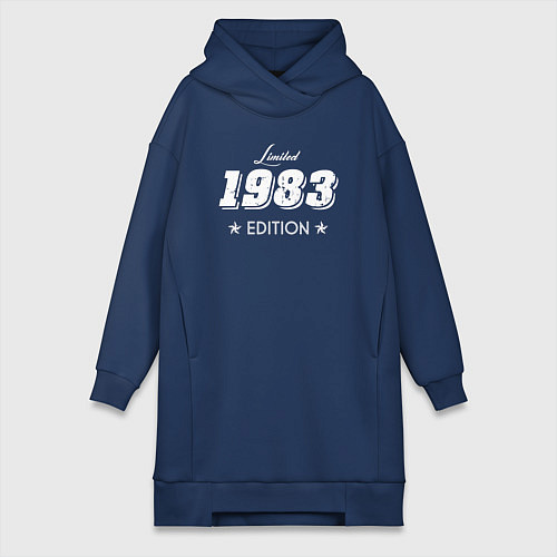 Женская толстовка-платье Limited Edition 1983 / Тёмно-синий – фото 1