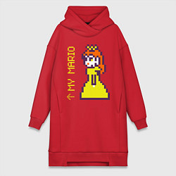 Женское худи-платье Принцесса Марио парная, цвет: красный