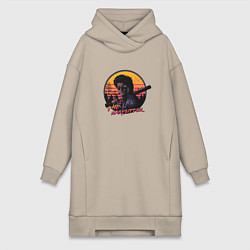 Женское худи-платье The BabySitter, цвет: миндальный