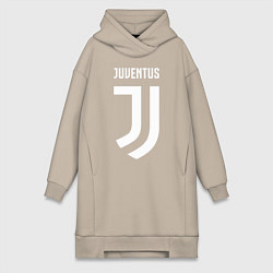 Женское худи-платье FC Juventus, цвет: миндальный