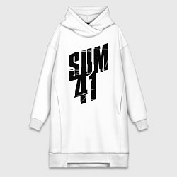 Женское худи-платье Sum Forty One, цвет: белый