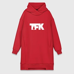 Женская толстовка-платье TFK: White Logo