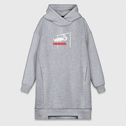 Женское худи-платье Hannibal For King Workout, цвет: меланж
