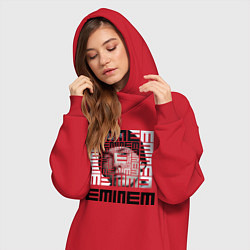 Женское худи-платье Eminem labyrinth, цвет: красный — фото 2