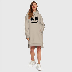 Женское худи-платье Marshmello, цвет: миндальный — фото 2