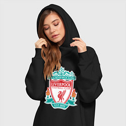 Женское худи-платье Liverpool FC, цвет: черный — фото 2
