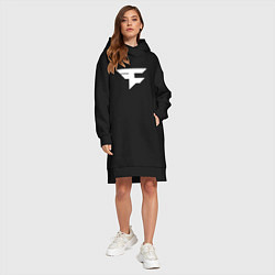 Женское худи-платье FAZE Symbol, цвет: черный — фото 2
