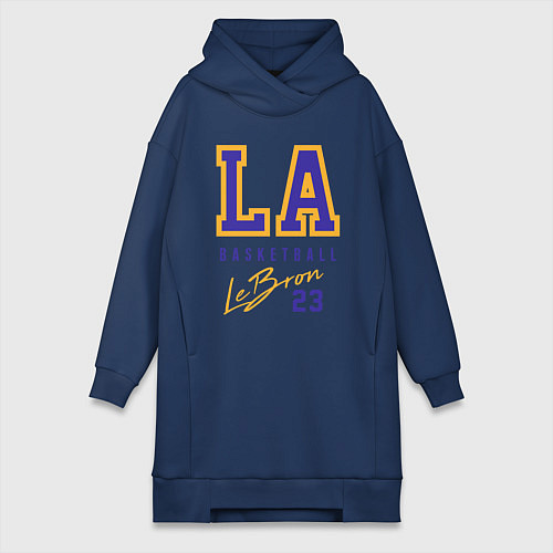 Женская толстовка-платье Lebron 23: Los Angeles / Тёмно-синий – фото 1
