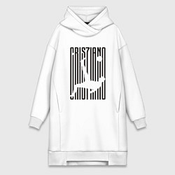Женское худи-платье Cris7iano, цвет: белый