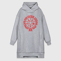 Женское худи-платье Alucard Pentagram, цвет: меланж
