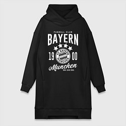 Женское худи-платье Bayern Munchen 1900, цвет: черный