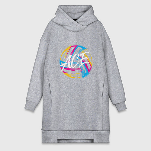 Женская толстовка-платье Волейбол / Меланж – фото 1