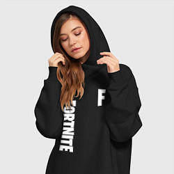 Женское худи-платье FORTNITE, цвет: черный — фото 2