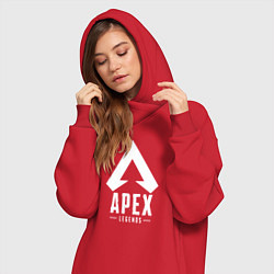 Женское худи-платье Apex Legends, цвет: красный — фото 2