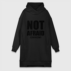 Женское худи-платье Not Afraid, цвет: черный