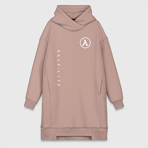 Женская толстовка-платье HALF-LIFE / Пыльно-розовый – фото 1
