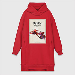 Женское худи-платье SEKIRO SDT, цвет: красный