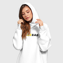 Женское худи-платье Без Баб, цвет: белый — фото 2