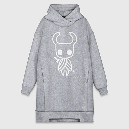 Женская толстовка-платье Hollow Knight: Minimalism / Меланж – фото 1