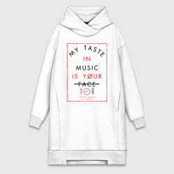 Женское худи-платье TWENTY ONE PILOTS TOP, цвет: белый