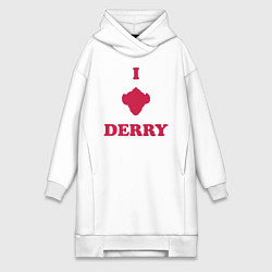 Женское худи-платье Derry, цвет: белый