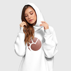 Женское худи-платье MINMATAR, цвет: белый — фото 2