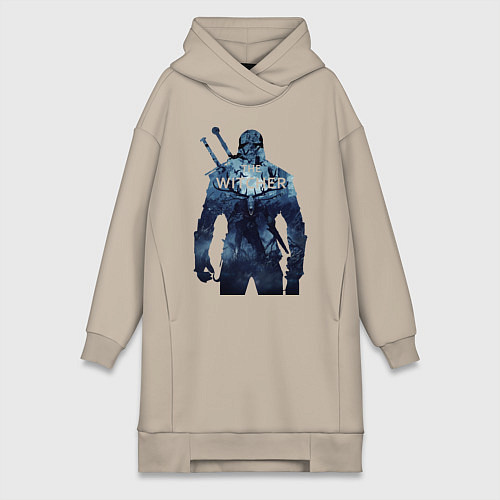 Женская толстовка-платье THE WITCHER / Миндальный – фото 1