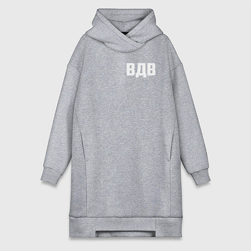 Женская толстовка-платье ВДВ двусторонняя / Меланж – фото 1