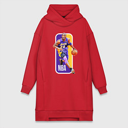 Женское худи-платье NBA Kobe Bryant, цвет: красный