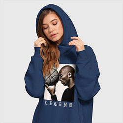 Женское худи-платье Kobe - RIP Legend, цвет: тёмно-синий — фото 2