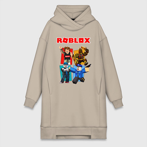 Женская толстовка-платье ROBLOX / Миндальный – фото 1