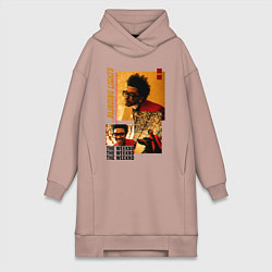 Женское худи-платье BLINDING LIGHTS, цвет: пыльно-розовый