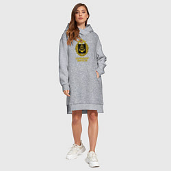 Женское худи-платье Северный флот ВМФ России, цвет: меланж — фото 2