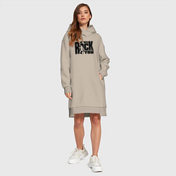 Женское худи-платье QUEEN, цвет: миндальный — фото 2