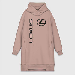 Женское худи-платье LEXUS, цвет: пыльно-розовый