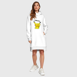 Женское худи-платье PIKACHU, цвет: белый — фото 2