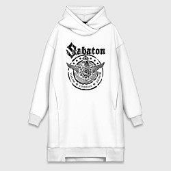 Женское худи-платье Sabaton, цвет: белый