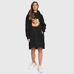 Женское худи-платье Иви, цвет: черный — фото 2