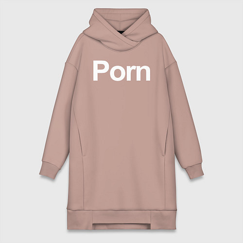 Женская толстовка-платье Porn / Пыльно-розовый – фото 1