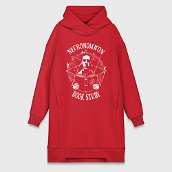 Женское худи-платье Лавкрафт, цвет: красный