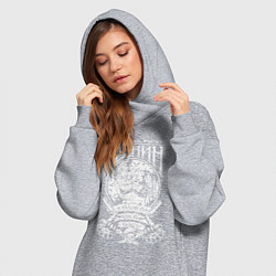 Женское худи-платье Сергей Есенин, цвет: меланж — фото 2