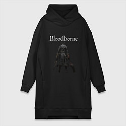 Женское худи-платье Bloodborne, цвет: черный