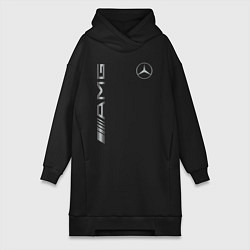 Женское худи-платье MERCEDES-BENZ AMG, цвет: черный