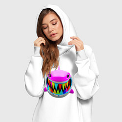 Женское худи-платье 6IX9INE- GOOBA, цвет: белый — фото 2
