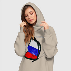 Женское худи-платье Россия, цвет: миндальный — фото 2